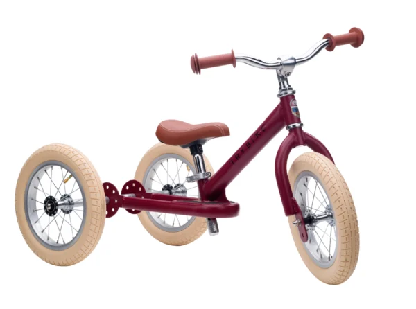 Child's Trybike - Matte 2 in 1 Balance Trike - Vintage Red - Image 5