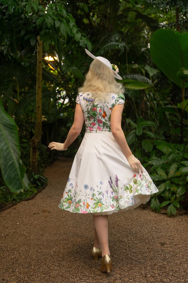 Autumn Floral Swing Dress - Image 4