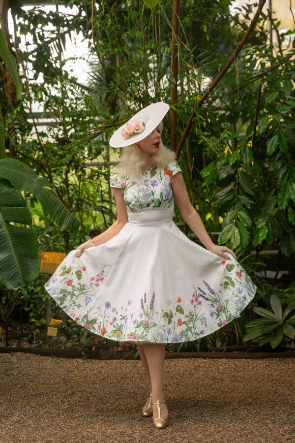Autumn Floral Swing Dress - Image 3
