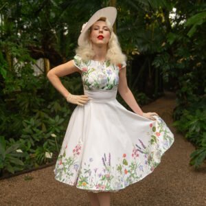 Autumn Floral Swing Dress