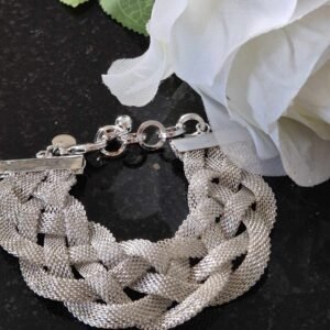 Sliver Plait Twist Bracelet.
