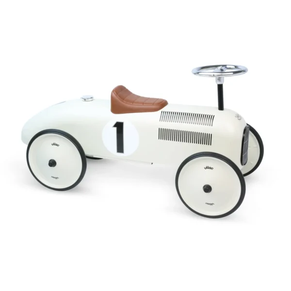 Vilac - Off-White Childs Ride On Metal Car - Image 4