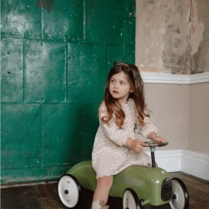 Vilac - Khaki Child's Retro Ride On Metal Car