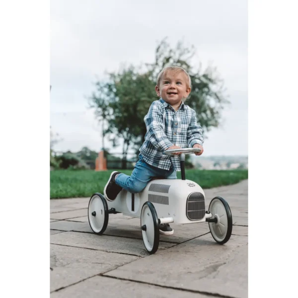 Vilac - Off-White Childs Ride On Metal Car - Image 6