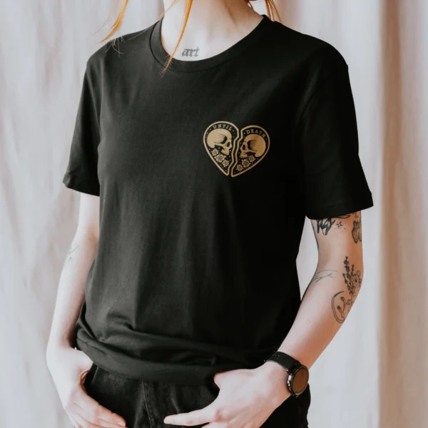 Until Death - Black Short Sleeve Unisex T-Shirt - Image 4