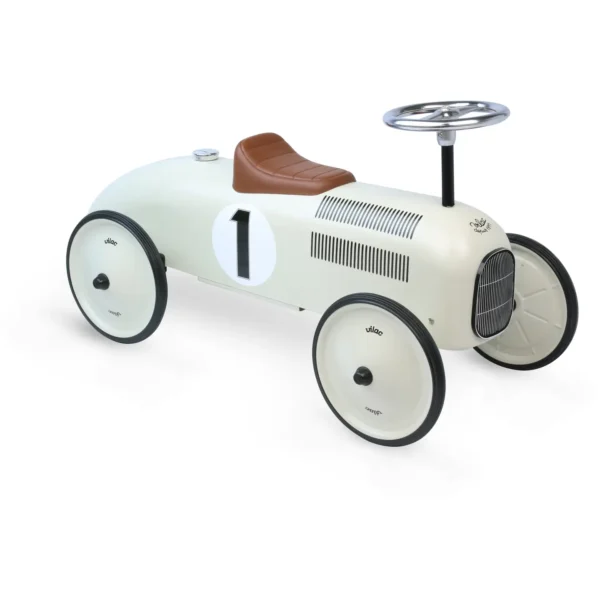 Vilac - Off-White Childs Ride On Metal Car - Image 5